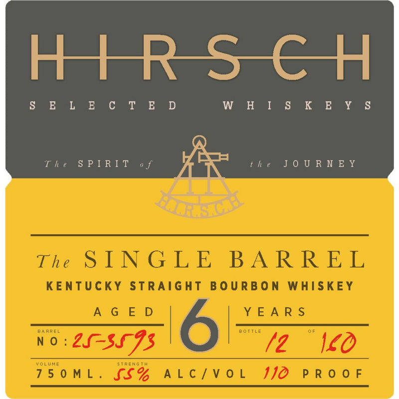 Hirsch The Single Barrel 6 Year Old Bourbon - Main Street Liquor