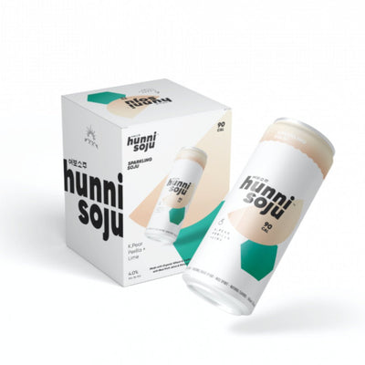 Hunni Soju Korean Pear Perilla + Lime Sparkling Soju 4pk - Main Street Liquor