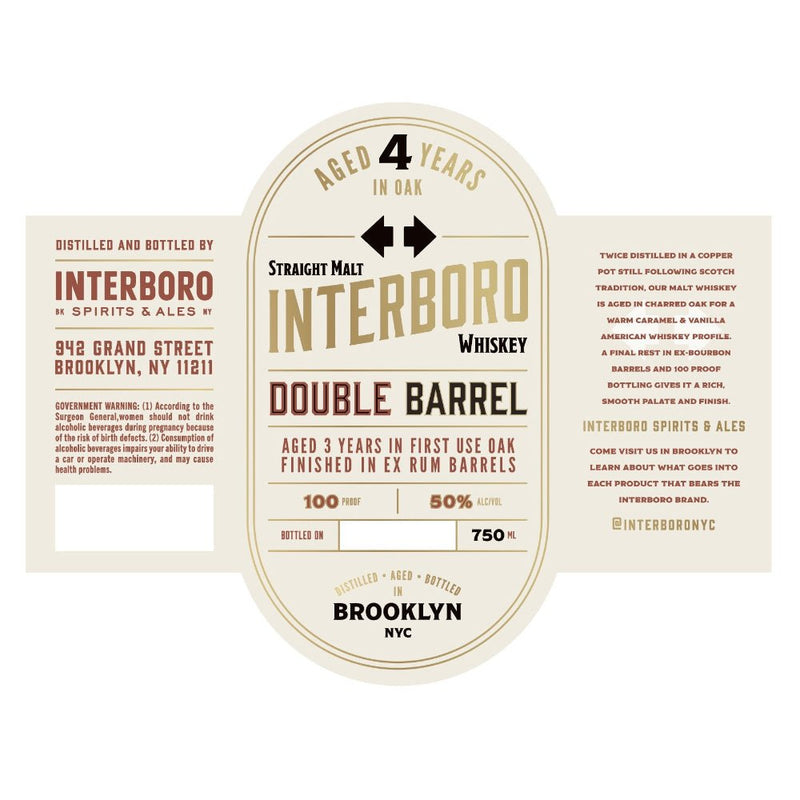 Interboro Double Barrel Whiskey - Main Street Liquor