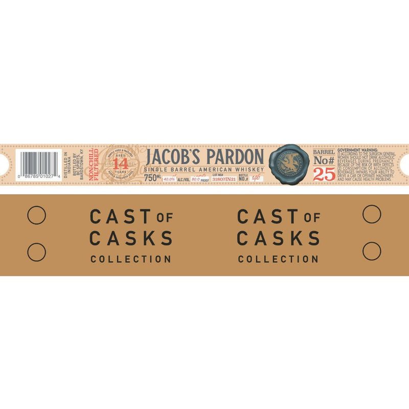 Jacob’s Pardon Cast of Casks 14 Year Old Barrel No 