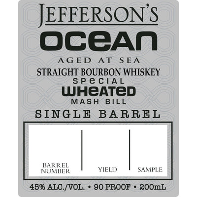 Jefferson's Ocean Special Wheated Mash Bill Single Barrel - Main Street Liquor