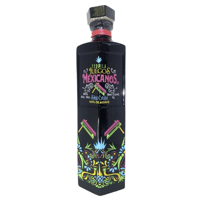 Juegos Mexicanos Añejo Cristal Tequila 1L - Main Street Liquor