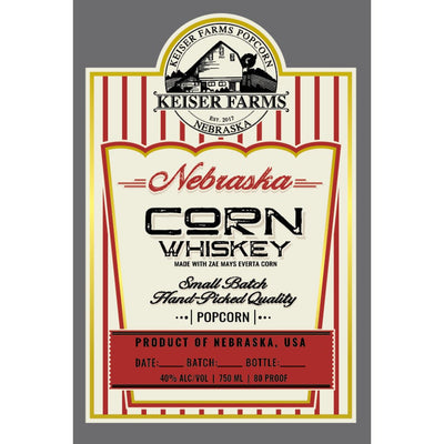 Keiser Farms Nebraska Corn Whiskey - Main Street Liquor