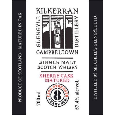 Kilkerran 8 Year Old Cask Strength Sherry Cask Matured 57.4 Proof - Main Street Liquor