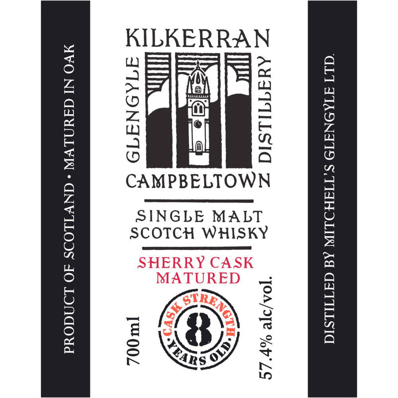 Kilkerran 8 Year Old Cask Strength Sherry Cask Matured 57.4 Proof - Main Street Liquor