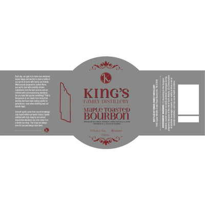 King’s Family Maple Toasted Bourbon - Main Street Liquor