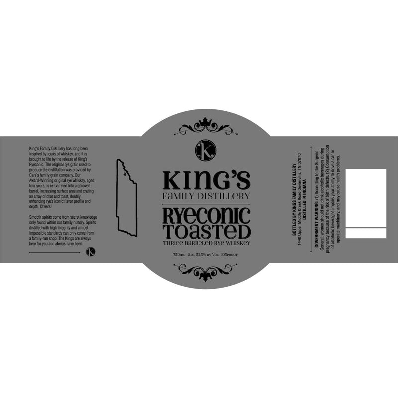 King’s Family Toasted Ryeconic - Main Street Liquor