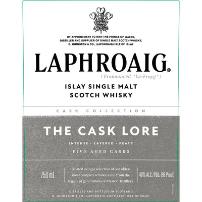 Laphroaig Cask Collection The Cask Lore - Main Street Liquor