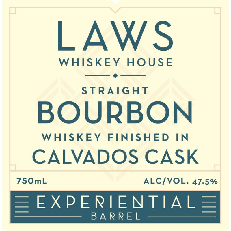 Laws Experiential Barrel Bourbon Finished In A Calvados Cask - Main Street Liquor