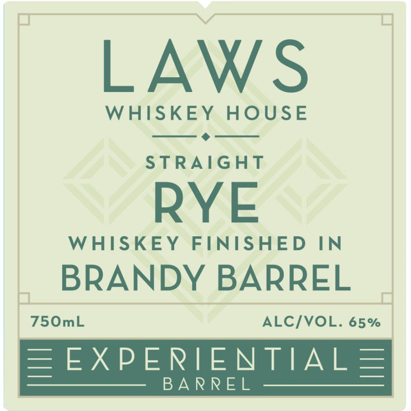 Laws Experiential Barrel Straight Rye Finished in a Brandy Barrel - Main Street Liquor