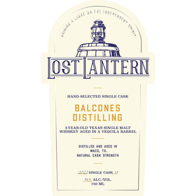 Lost Lantern Balcones 5 Year Old Tequila Barrel Aged - Main Street Liquor