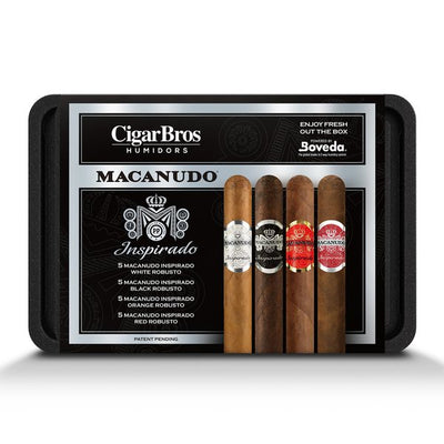 Macanudo 20 Premium Cigars Set + Personal Humidor by CigarBros - Main Street Liquor