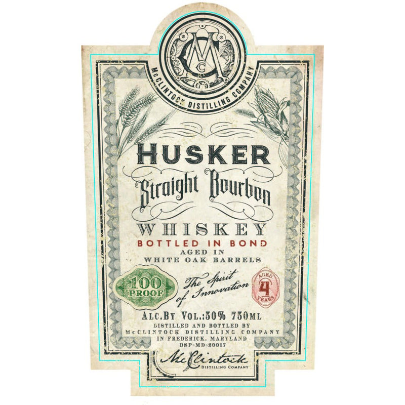 McClintock Husker Bottled in Bond Straight Bourbon - Main Street Liquor