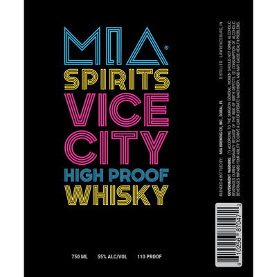 M.I.A. Spirits Vice City High Proof Whisky - Main Street Liquor