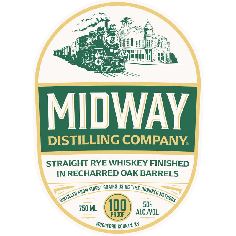 Midway Straight Rye Finished In Recharred Oak Barrels - Main Street Liquor