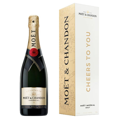 Moët Impérial Brut "Cheers To You" Cardboard Box - Main Street Liquor