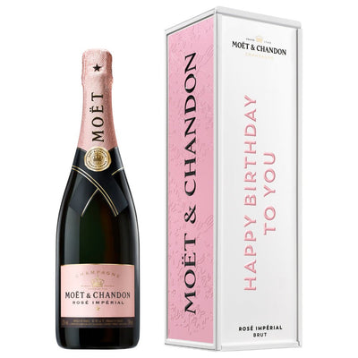 Moët Impérial Rosé "Happy Birthday To You" Cardboard Box - Main Street Liquor