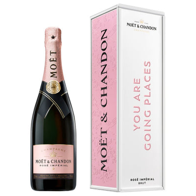 Moët Impérial Rosé "You Are Going Places" Cardboard Box - Main Street Liquor