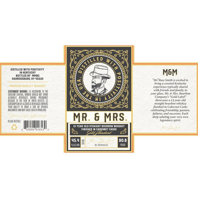 Mr. & Mrs. 13 Year Bourbon Finished in Cabernet Casks - Main Street Liquor