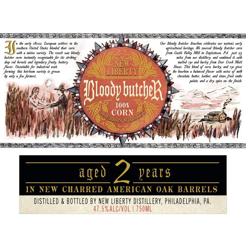 New Liberty Bloody Butcher 100% Corn Bourbon Aged 2 Years - Main Street Liquor