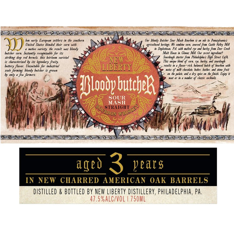 New Liberty Bloody Butcher Sour Mash Bourbon Aged 3 Years - Main Street Liquor