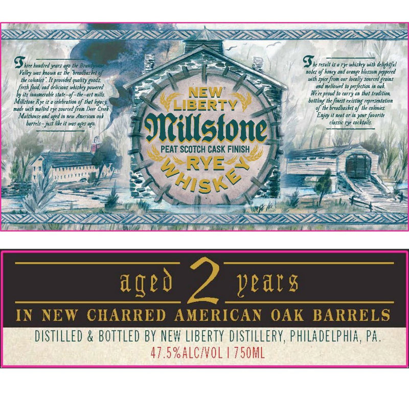 New Liberty Millstone Peat Scotch Cask Finish Rye - Main Street Liquor