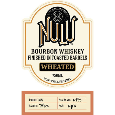 Nulu Wheated Bourbon Finished in Toasted Barrels - Main Street Liquor