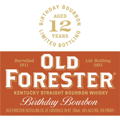 Old Forester Birthday Bourbon 2023 - Main Street Liquor