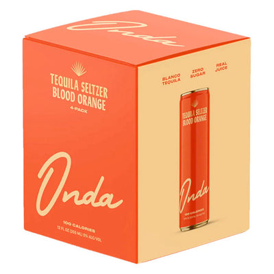 Onda Tequila Seltzer Blood Orange 4 Pack - Main Street Liquor