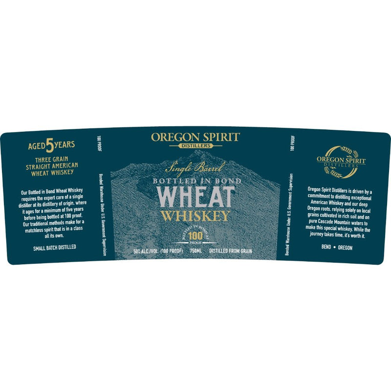 Oregon Spirit Distillers Bottled in Bond Wheat Whiskey - Main Street Liquor