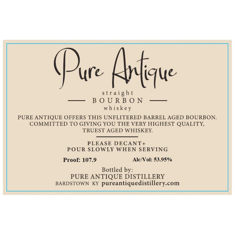 Pure Antique 14 Year Old Straight Bourbon - Main Street Liquor