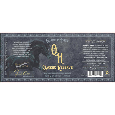 Quarter Horse Classic Reserve Bourbon - Main Street Liquor