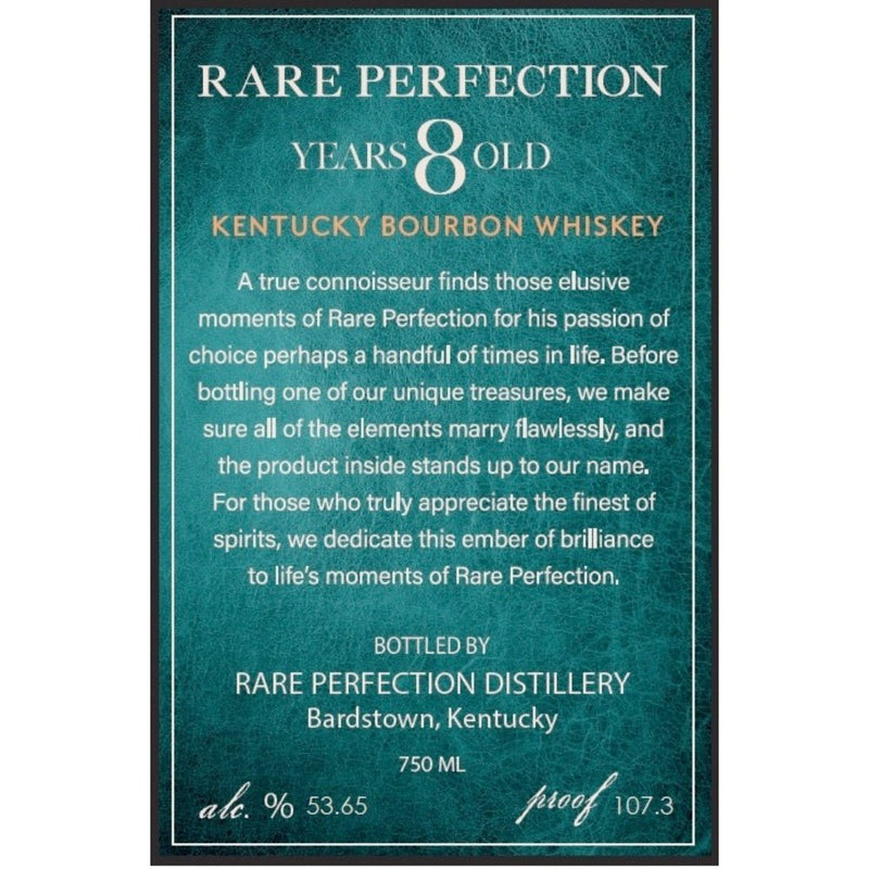 Rare Perfection 8 Year Old Kentucky Straight Bourbon - Main Street Liquor