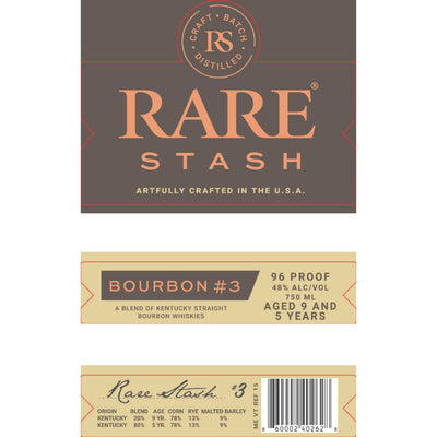 Rare Stash Bourbon #3 by Dustin Poirier - Main Street Liquor