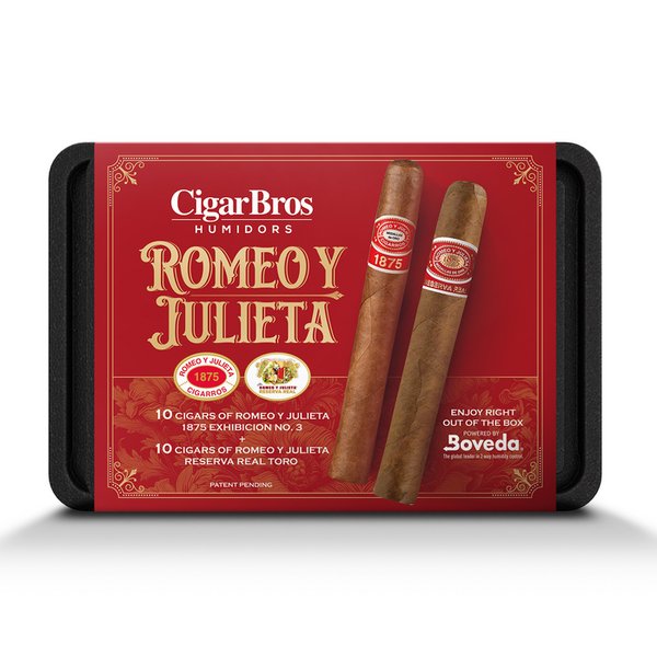 Romeo Y Julieta 20 Premium Cigars Set + Personal Humidor by CigarBros - Main Street Liquor