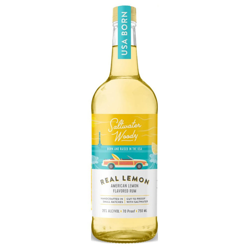 Saltwater Woody Real Lemon Flavored Rum 1L - Main Street Liquor