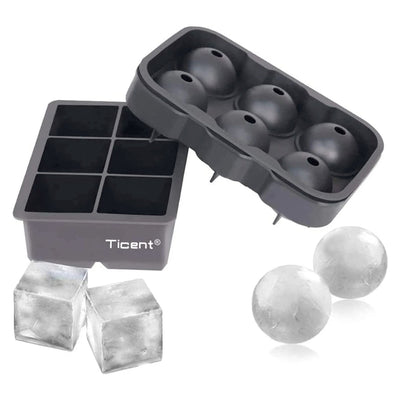 Silicone Ice Cube Trays Set of 2 - Main Street Liquor