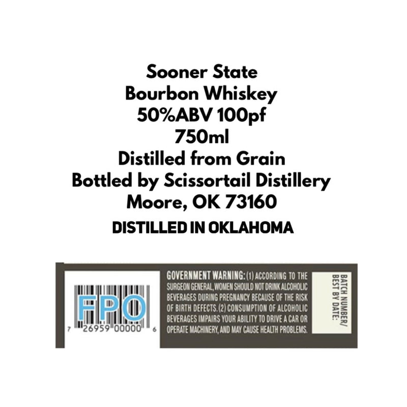 Sooner State Bourbon Whiskey - Main Street Liquor