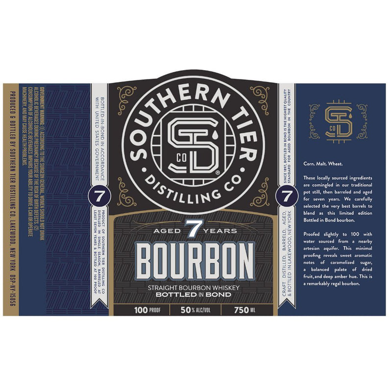 Southern Tier Distilling 7 Year Old Bottled in Bond Straight Bourbon - Main Street Liquor