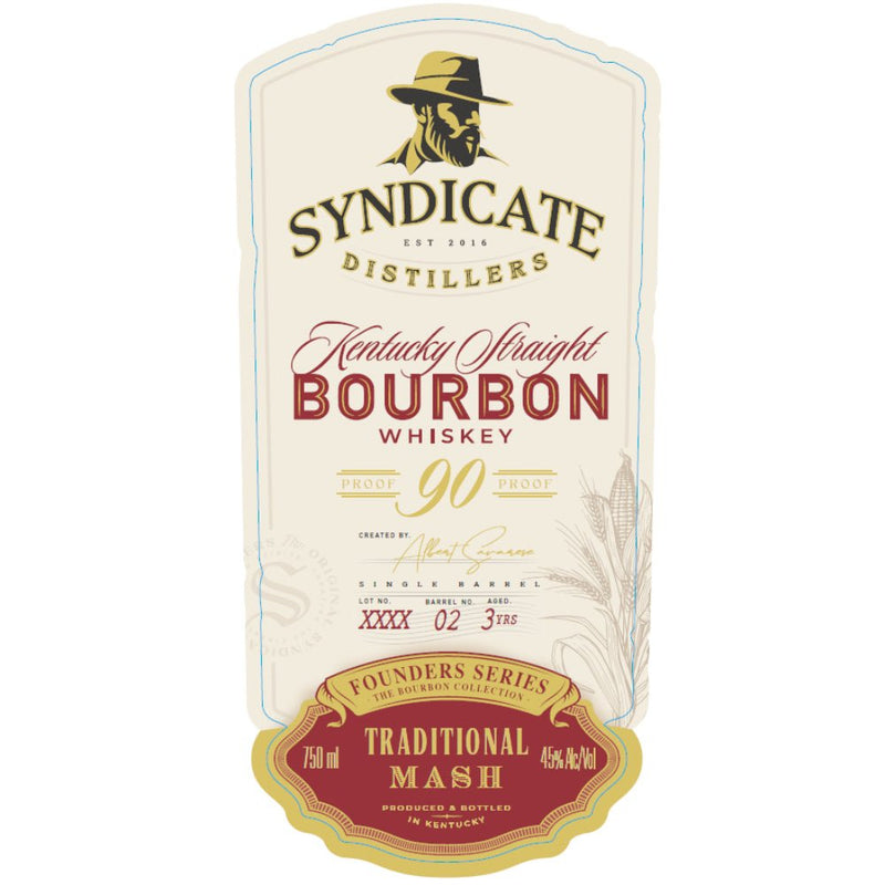 Syndicate Distillers Traditional Mash Kentucky Straight Bourbon - Main Street Liquor