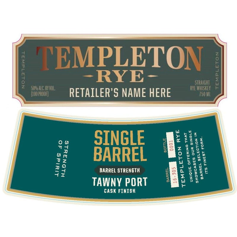 Templeton Rye Single Barrel Tawny Port Cask Finish - Main Street Liquor