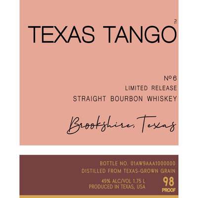 Texas Tango Limited Release Straight Bourbon - Main Street Liquor