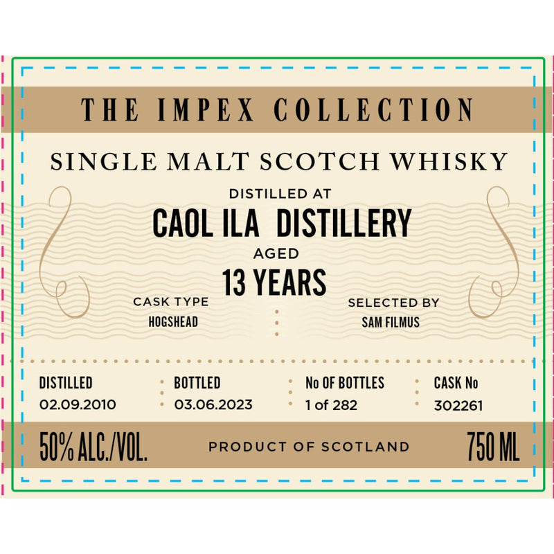 The ImpEx Collection Caol Ila Distillery 13 Year Old 2010 - Main Street Liquor