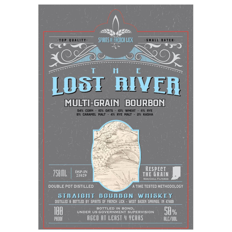 The Lost River Multi-Grain Bottled in Bond Straight Bourbon - Main Street Liquor