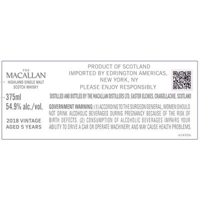 The Macallan 5 Year Old 2018 Vintage 375ml - Main Street Liquor