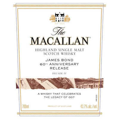 The Macallan James Bond 60th Anniversary Release Decade IV - Main Street Liquor