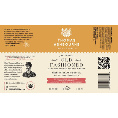 Thomas Ashbourne Old Fashioned by John Cena 4PK Cans - Main Street Liquor