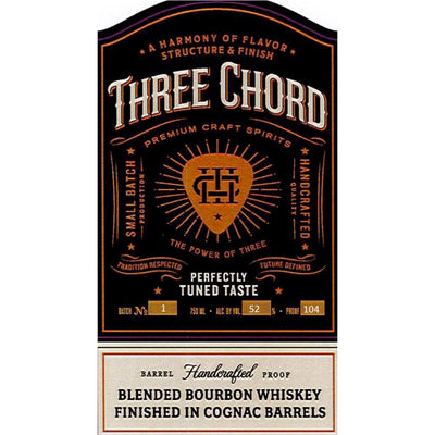 Three Chord Blended Bourbon Finished In Cognac Barrels - Main Street Liquor