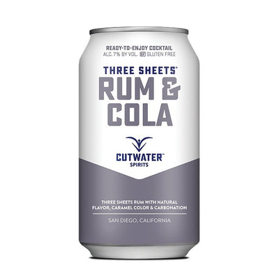 Three Sheets Rum & Cola (4 Pack - 12 Ounce Cans) - Main Street Liquor