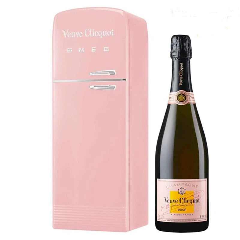 Veuve Clicquot Brut Rose with Smeg Fridge Gift Box - Main Street Liquor